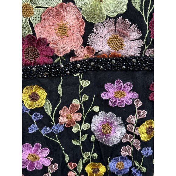 Mac Duggal 68201 3D Floral Appliqued Evening Gown Dress Size 18 NEW Garden Party - Picture 6 of 10